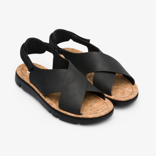 Camper Oruga Womens Sandals US-09780 Black Order Online